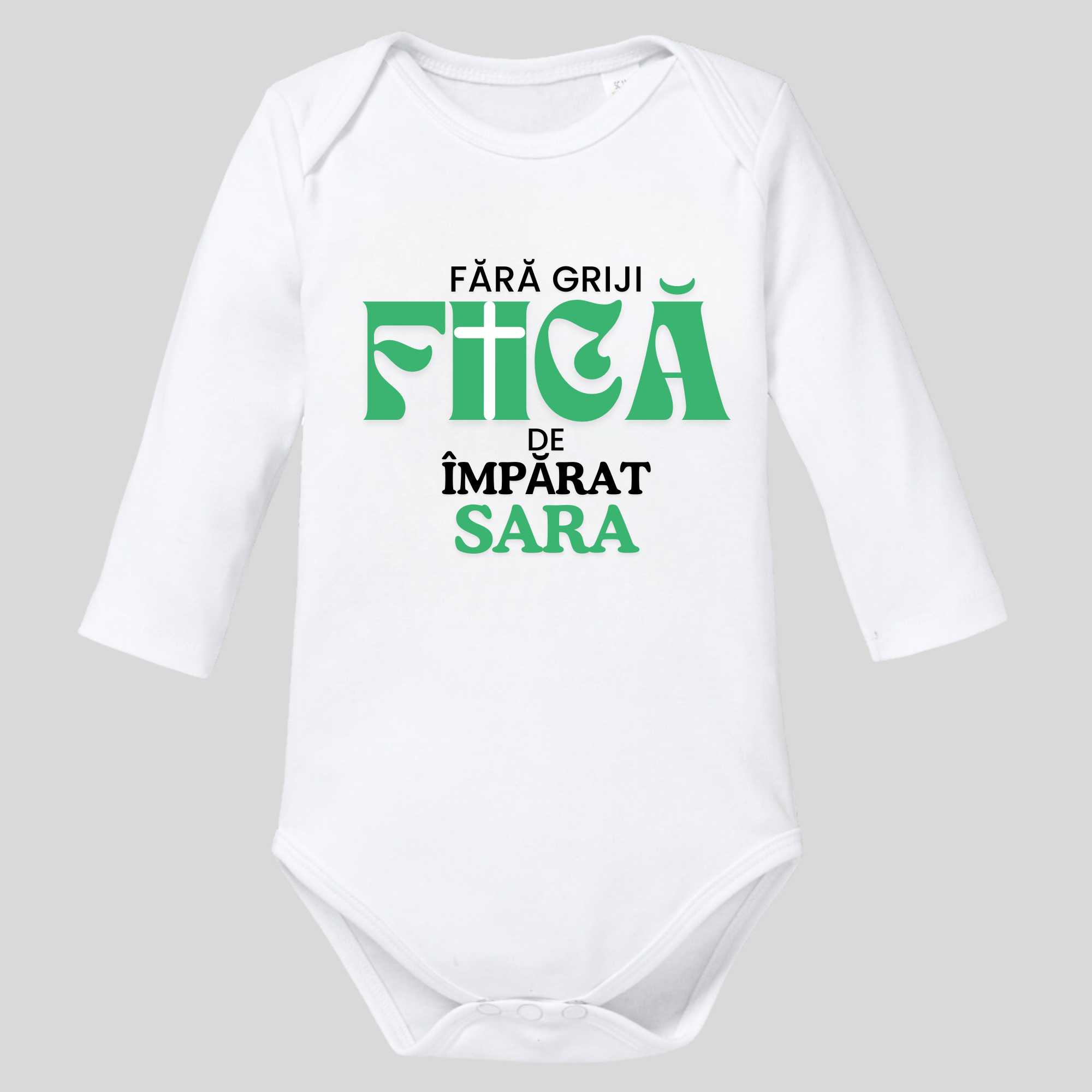 Body bebe personalizat, pentru fete, cadou crestin